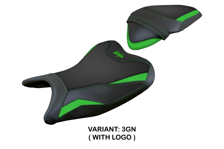 Housse de selle compatible avec Kawasaki Ninja 400 (18-23) modèle Ribera