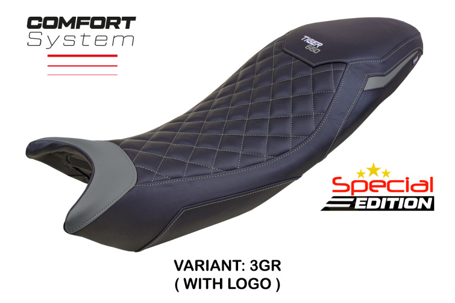 Funda de asiento compatible con Triumph Tiger 660 (21-24) modelo Derry Special Edition Comfort System