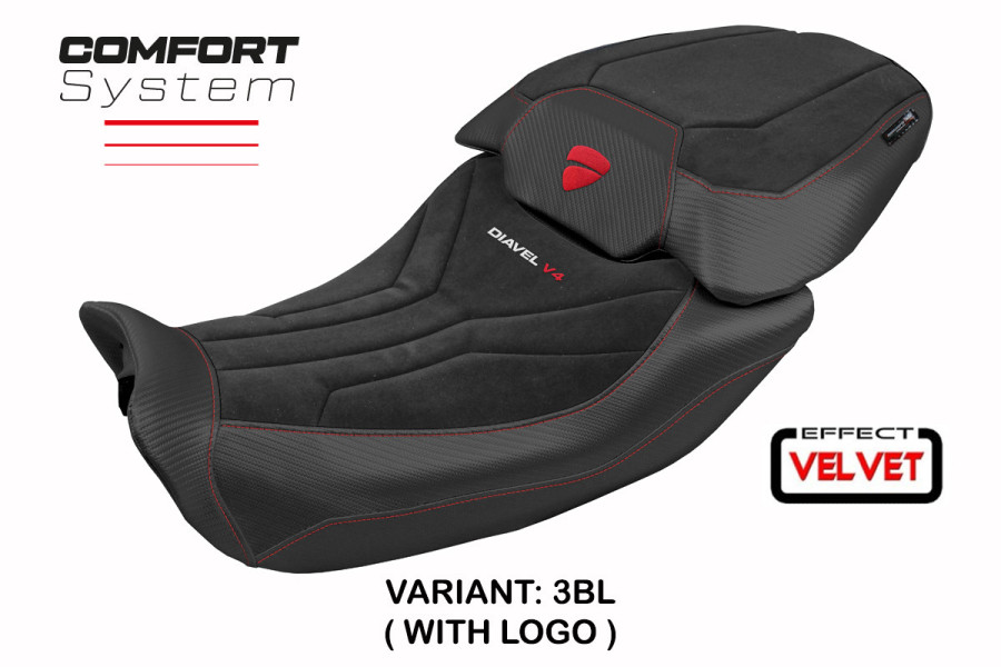 Funda de asiento compatible Ducati Diavel Ducati Diavel V4 (23-24) modelo Diablo Velvet Comfort System