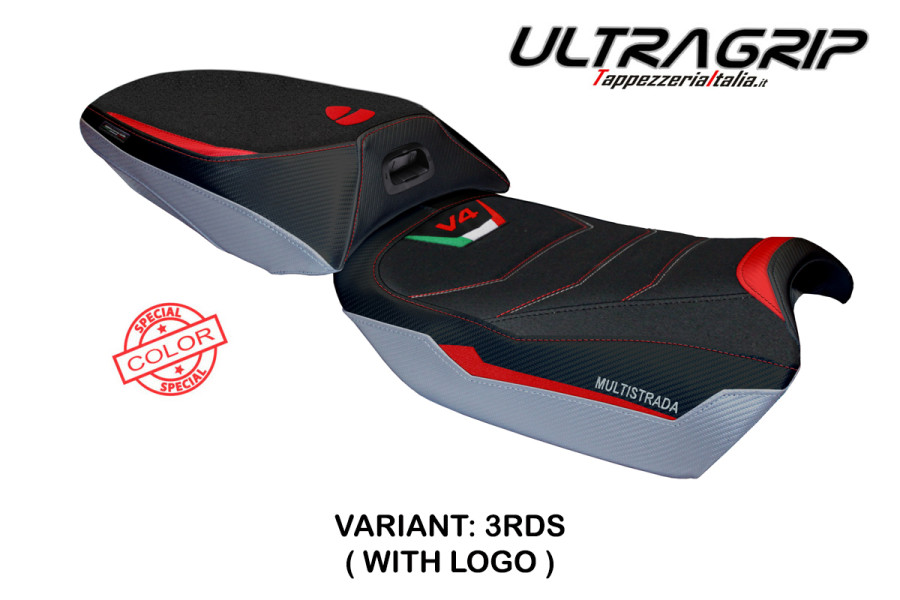 Funda de asiento compatible con Ducati Multistrada V4 Rally (23-24) modelo Jesi Ultragrip