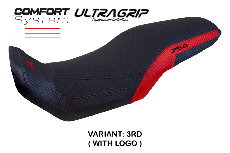 Funda de asiento compatible modelo Honda Transalp 750 (23-24) modelo Malmo ultragrip comfort system