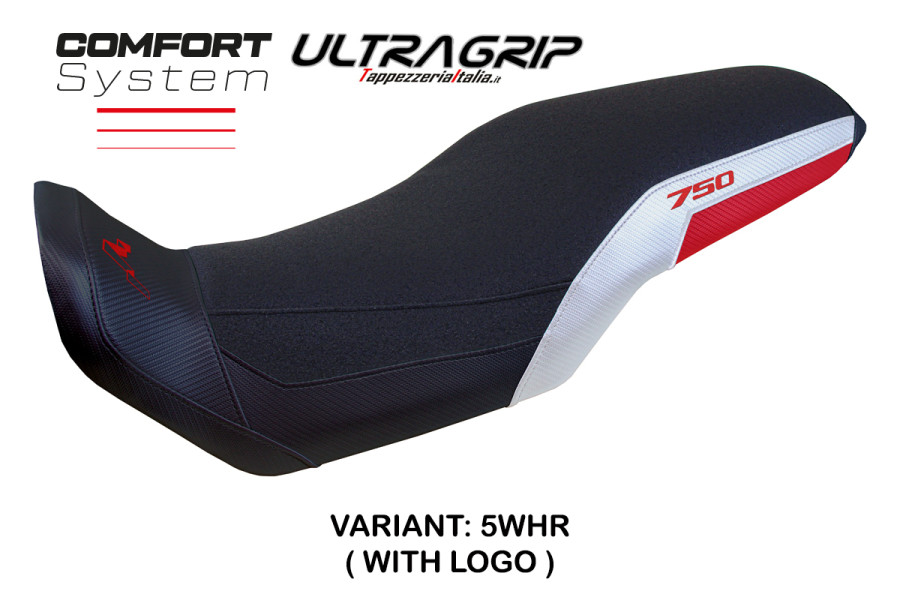 Housse de selle compatible Honda Transalp 750 (23-24) modèle Malmo ultragrip comfort system