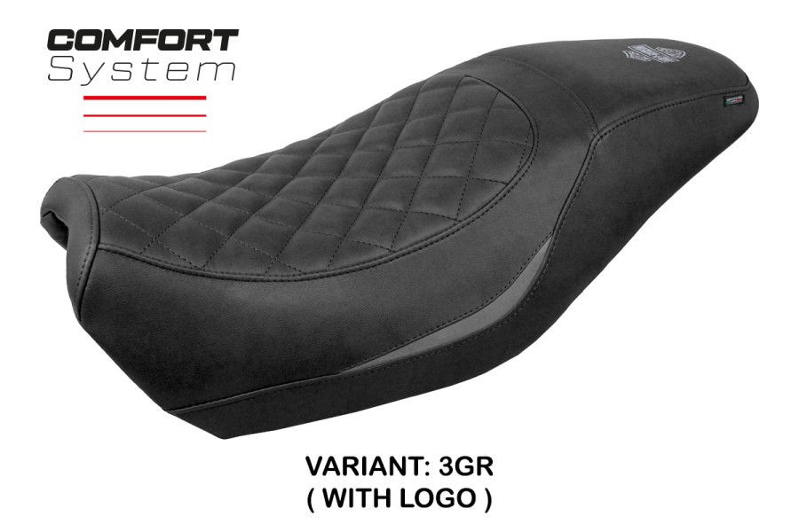 Funda de asiento compatible Harley Davidson Street 500 / 750 (16-21) modelo Miami Comfort System