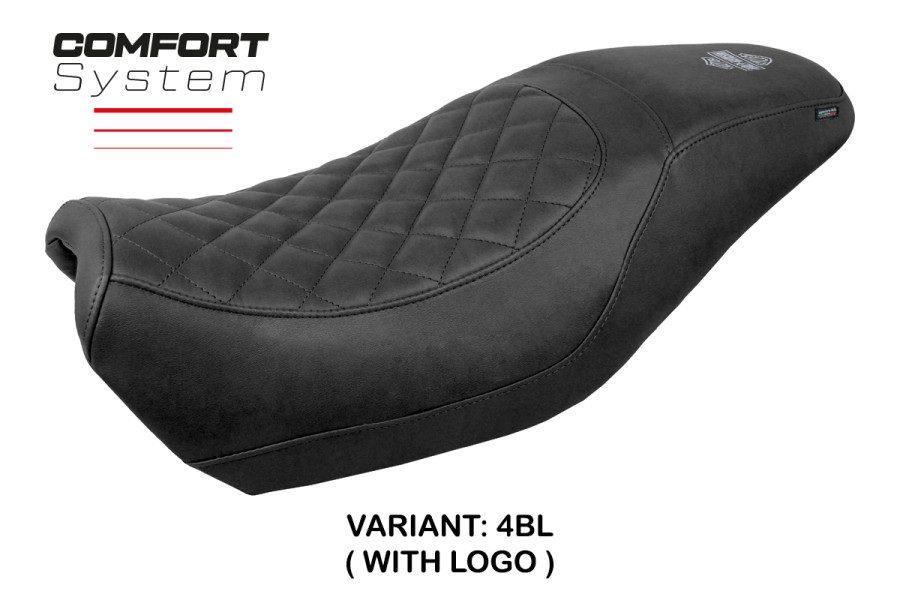 Funda de asiento compatible Harley Davidson Street 500 / 750 (16-21) modelo Miami Comfort System