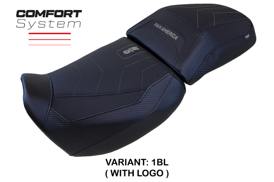 Funda de asiento compatible Harley Davidson Pan America (21-24) modelo Vegas Comfort System