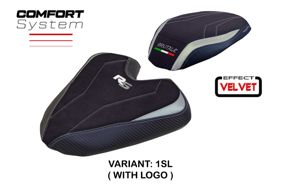 Funda de asiento compatible MV Agusta Brutale 1000 RS (21-24) modelo Ankara Velvet Comfort System