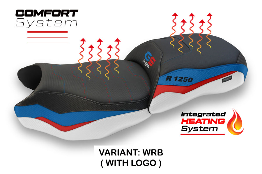 Funda de asiento compatible BMW R 1250 GS (19-23) Heating Comfort System