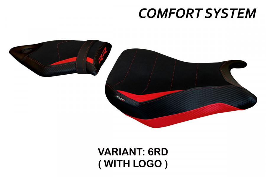 Funda de asiento compatible BMW S 1000 RR (15-18) modelo Vittoria 2 comfort system