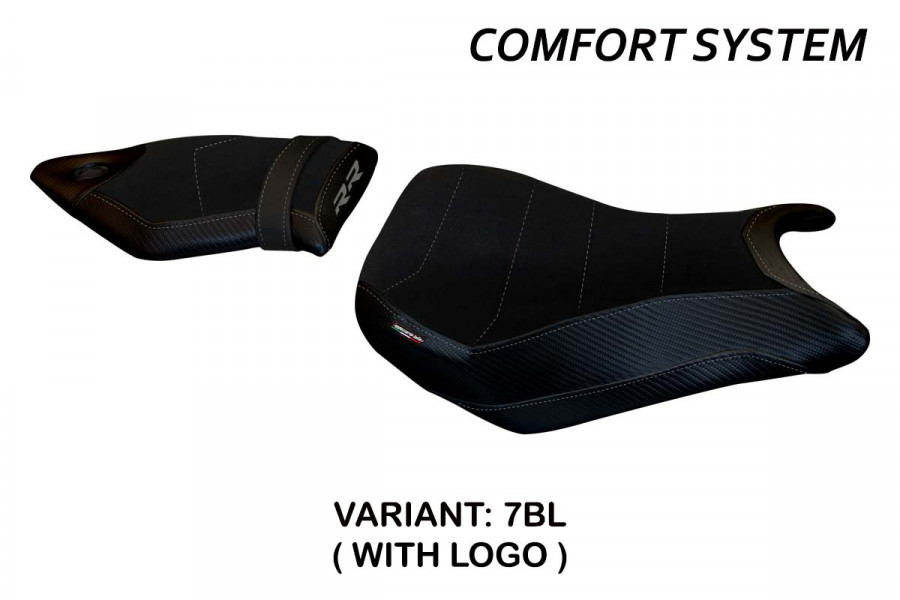 Funda de asiento compatible BMW S 1000 RR (15-18) modelo Vittoria 2 comfort system