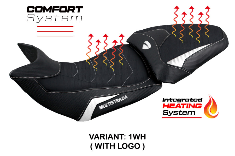 Funda de asiento compatible Ducati Multistrada 1200-1260 (15-20) modello Heating Comfort System