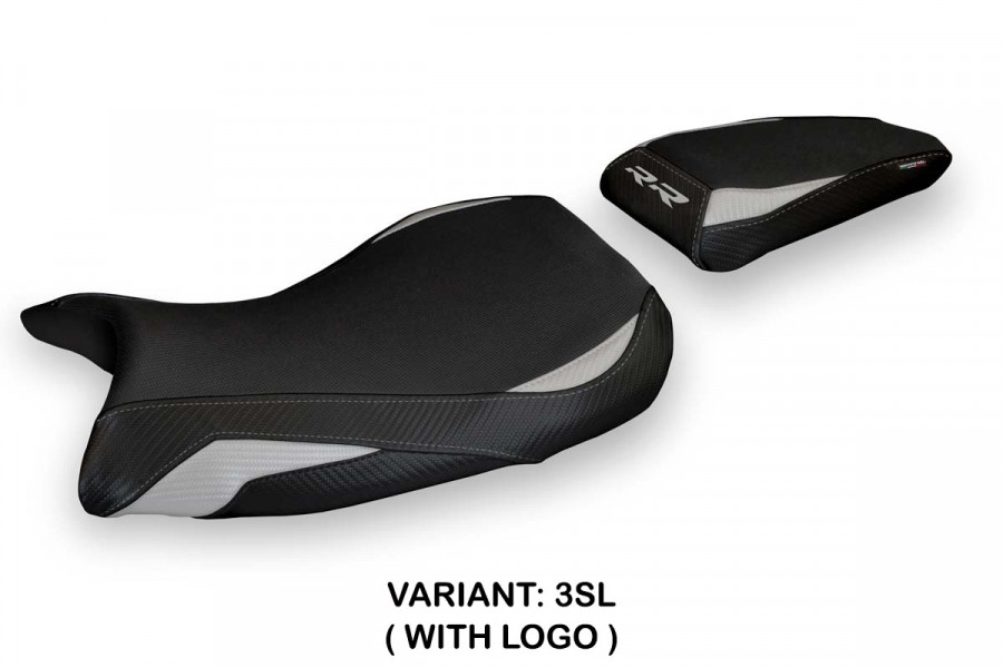 Housse de selle compatible BMW S 1000 RR (19-23) modèle Lustignano 1