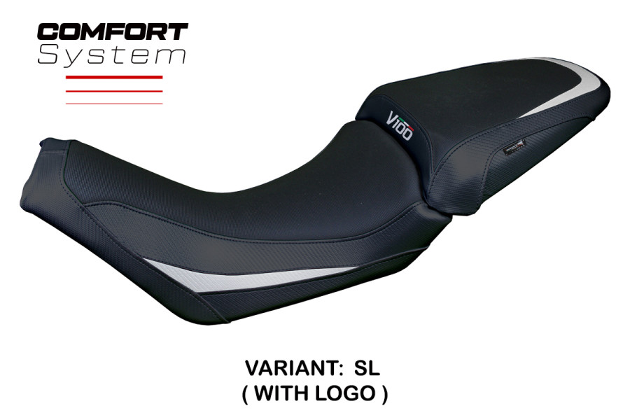 Funda de asiento compatible con Moto Guzzi V100 Mandello (22-24) modelo Misano Comfort System