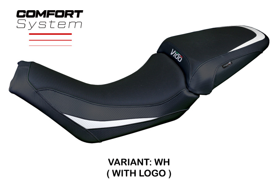 Funda de asiento compatible con Moto Guzzi V100 Mandello (22-24) modelo Misano Comfort System