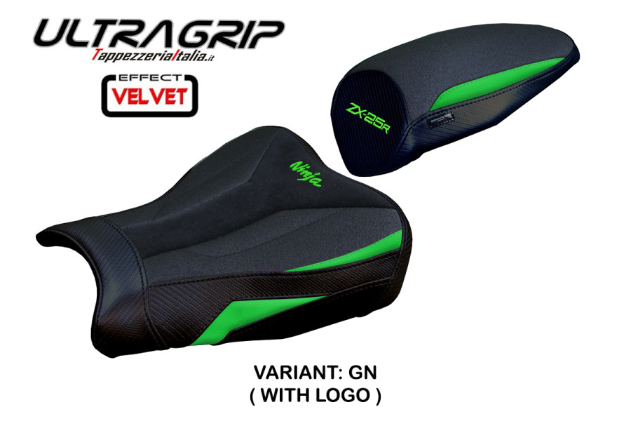 Rivestimento sella compatibile Kawasaki Ninja ZX 25 R (20-24) modello Hermes ultragrip velvet