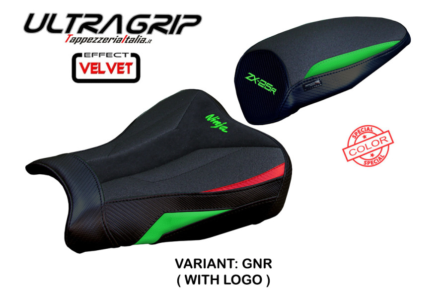 Rivestimento sella compatibile Kawasaki Ninja ZX 25 R (20-24) modello Hermes ultragrip velvet