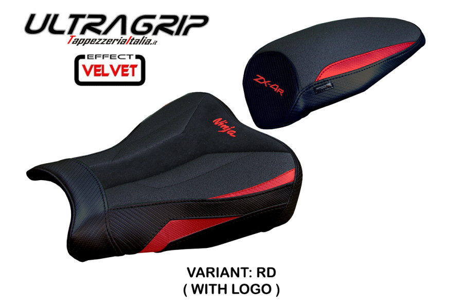 Housse de selle compatible Kawasaki Ninja ZX 4 R (23-24) modèle Anet ultragrip velvet