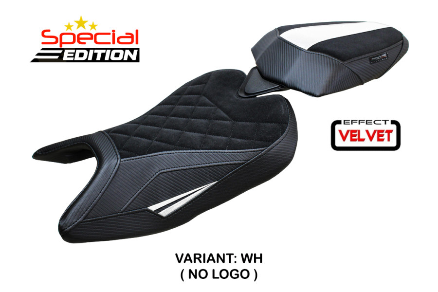 Housse de selle compatible Aprilia RS 457 (23-24) modèle Bezz velvet special edition