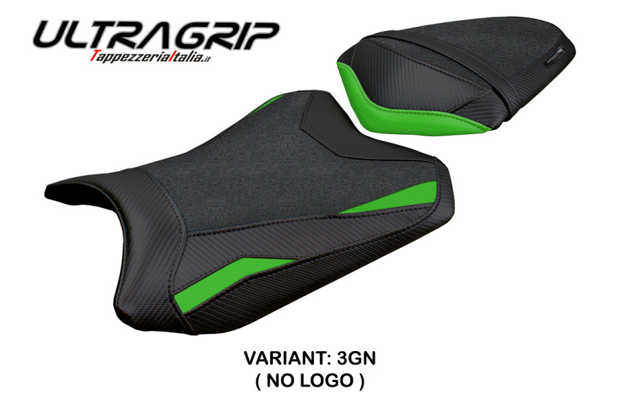 Funda de asiento compatible con Kawasaki Ninja 300 (13-17) modelo Aliko ultragrip