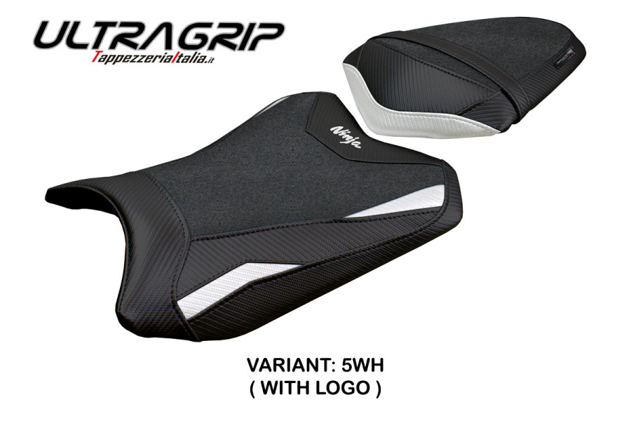 Funda de asiento compatible con Kawasaki Ninja 300 (13-17) modelo Aliko ultragrip