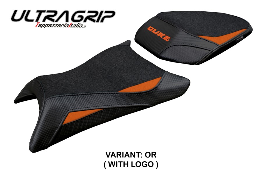 Funda de asiento compatible KTM 390 Duke (2024) modelo Mora ultragrip