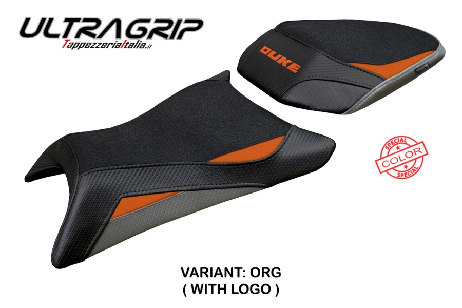 Funda de asiento compatible KTM 390 Duke (2024) modelo Mora ultragrip