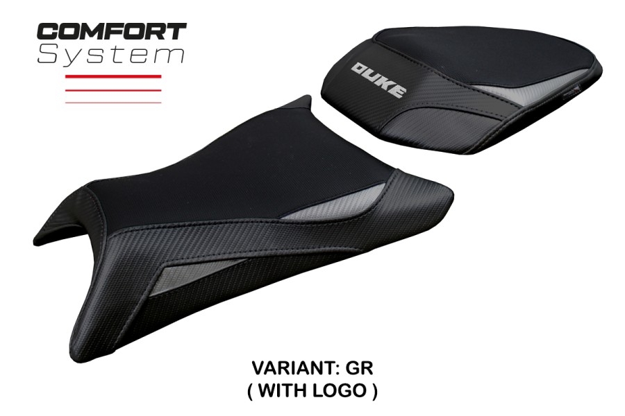 Housse de selle compatible KTM 390 Duke (2024) modèle Mora comfort system