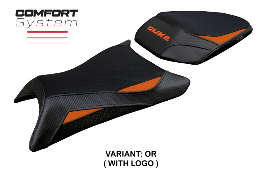 Funda de asiento compatible KTM 390 Duke (2024) modelo Mora comfort system