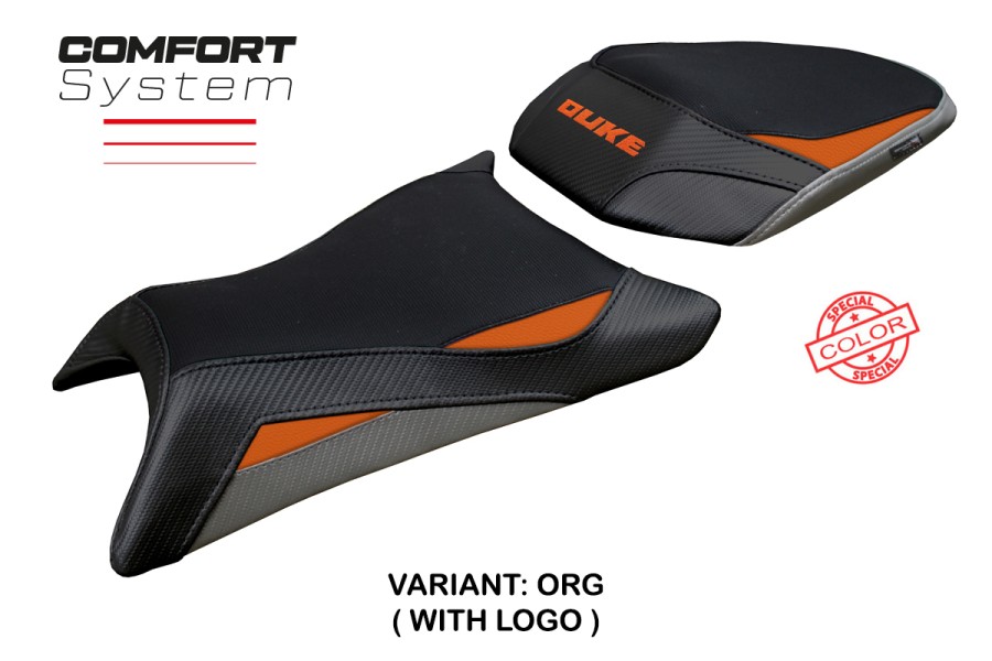 Funda de asiento compatible KTM 390 Duke (2024) modelo Mora comfort system