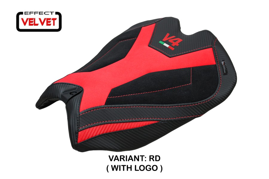 Funda de asiento compatible con Ducati Panigale V4 (2025) modelo Argenta velvet