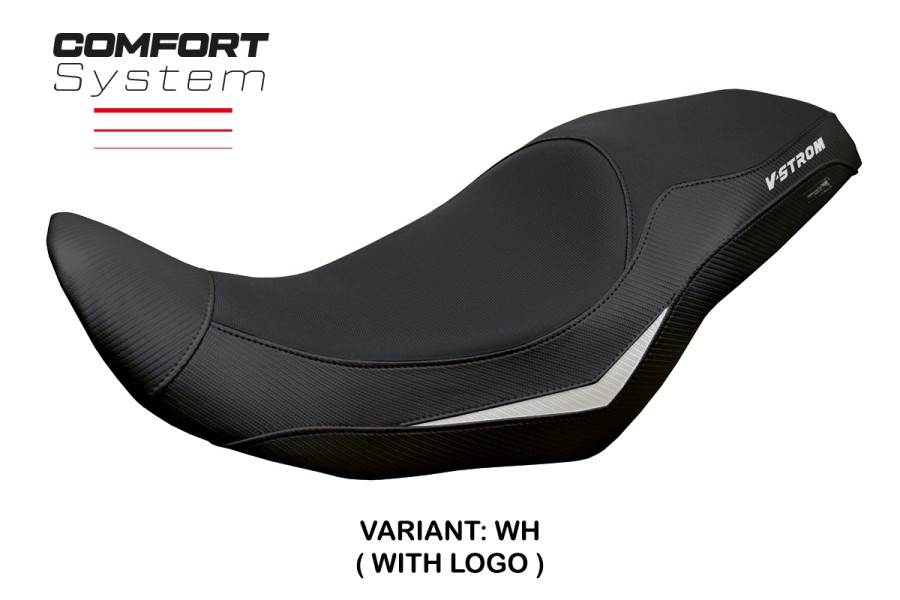 Funda de asiento compatible Suzuki V-Strom 800 DE (23-25) modelo Menik comfort system