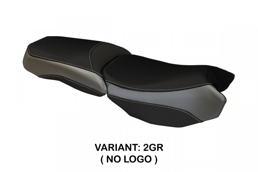 Funda de asiento compatible con BMW R 1200 GS Adventure (13-18) modelo Bologna Color Carbono