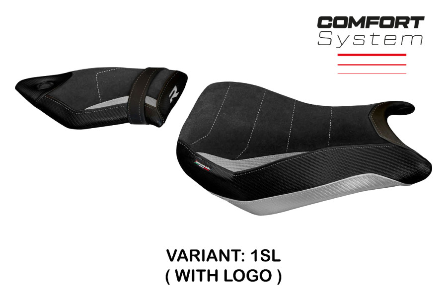 Funda de asiento compatible BMW S 1000 R (14-20) modelo Spira 2 comfort system