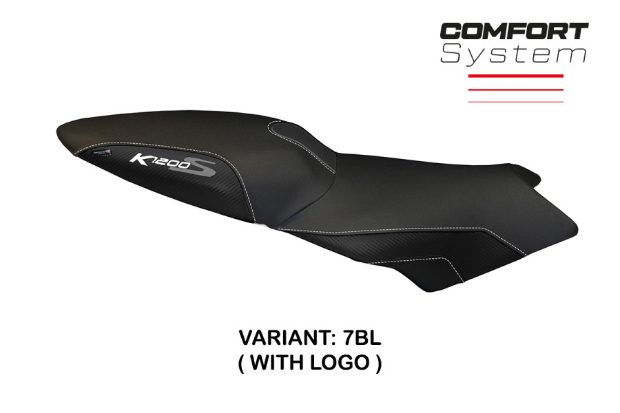 Housse de selle compatible BMW K 1200 S (04-08) modèle Lariano 2 comfort system