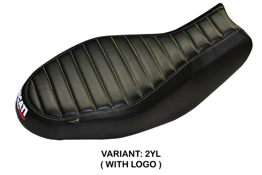 Funda de asiento compatible con Ducati Scrambler 400/800/1100 (15-22) modelo Procida