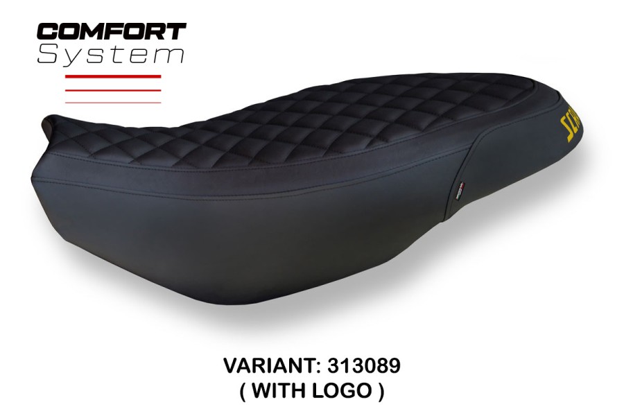 Funda de asiento compatible Ducati Scrambler 400/800/1100 (15-22) modelo Vintage comfort system