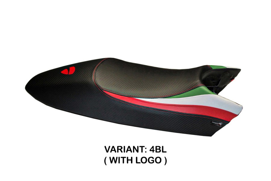 Funda de asiento compatible con Ducati Monster (94-07) modelo Tricolore