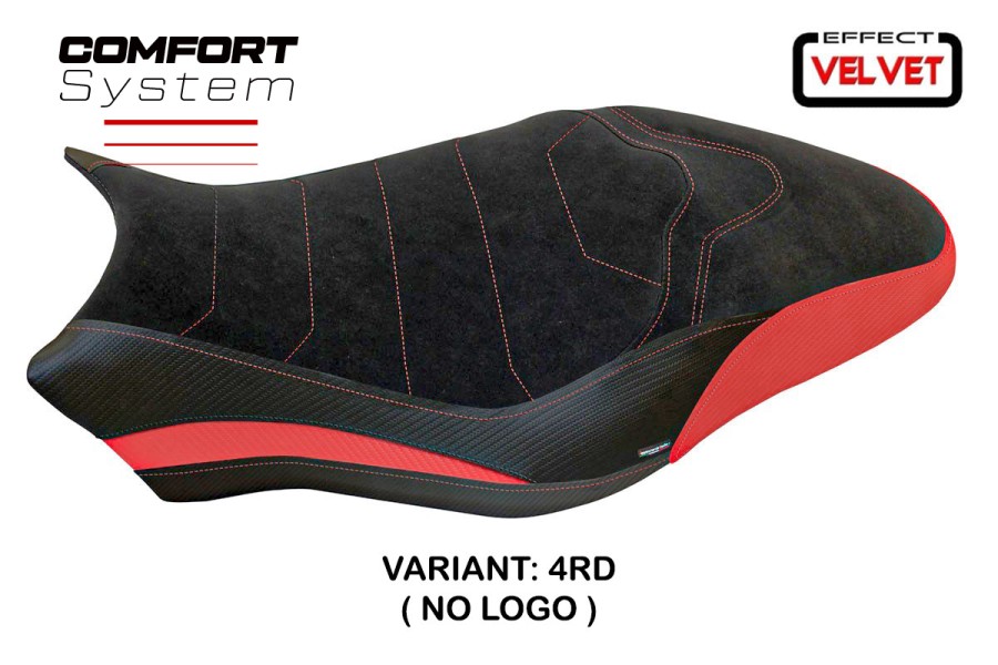 Funda de asiento compatible Ducati Monster 797 (17-20) modelo Ovada 1comfort system Velvet