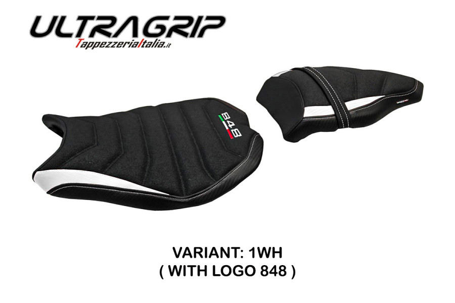 Funda de asiento compatible Ducati 848/1098/1198 (07-13) modelo Cervia ultragrip