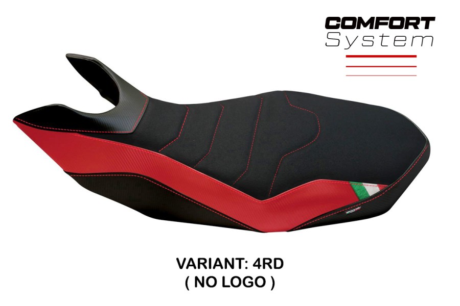 Funda de asiento compatible con Ducati Hypermotard 796/1100/1100 EVO (07-12) modelo Medea 2 comfort system