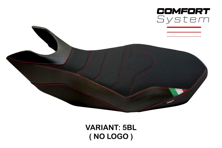 Funda de asiento compatible con Ducati Hypermotard 796/1100/1100 EVO (07-12) modelo Medea 2 comfort system