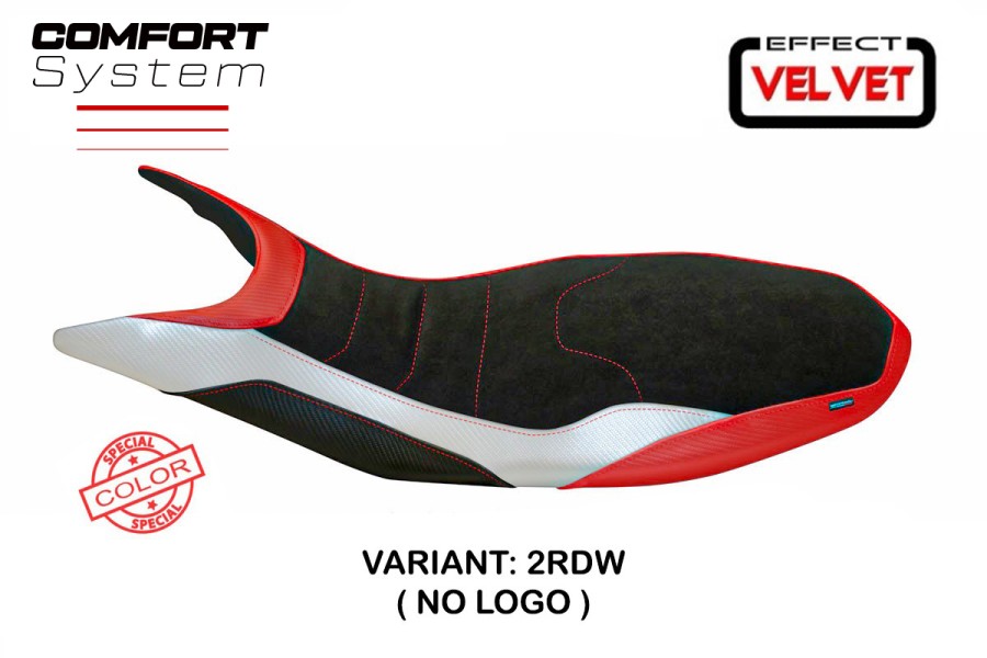 Funda de asiento compatible Ducati Hypermotard 821/939 (13-18) modelo Varna special color comfort system velvet