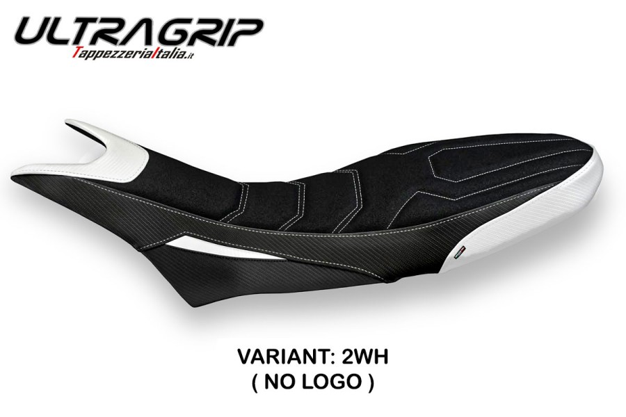 Funda de asiento compatible con Ducati Hypermotard 950 (19-22) modelo Luna 1 ultragrip