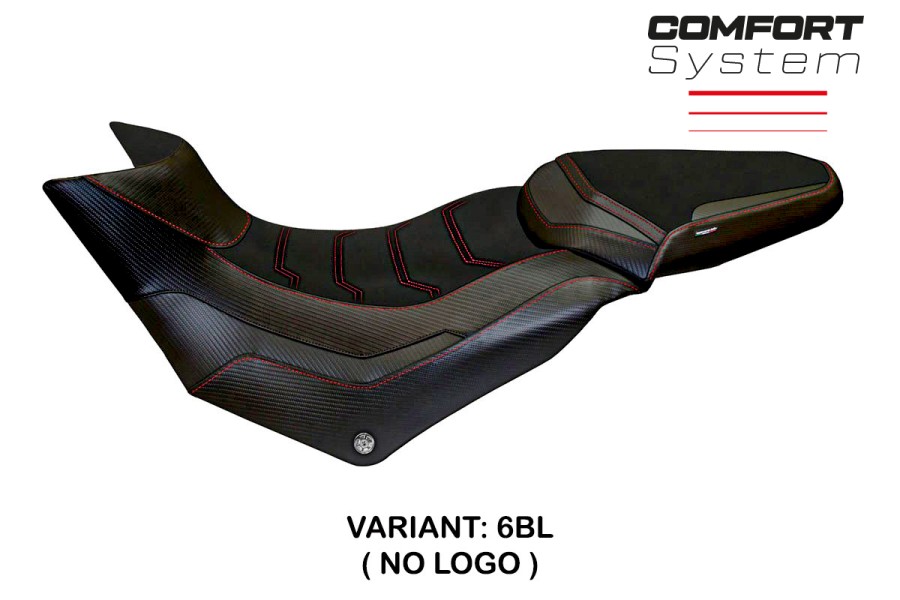 Funda de asiento compatible Ducati Multistrada 950 (17-21) modelo Praga 1 comfort system