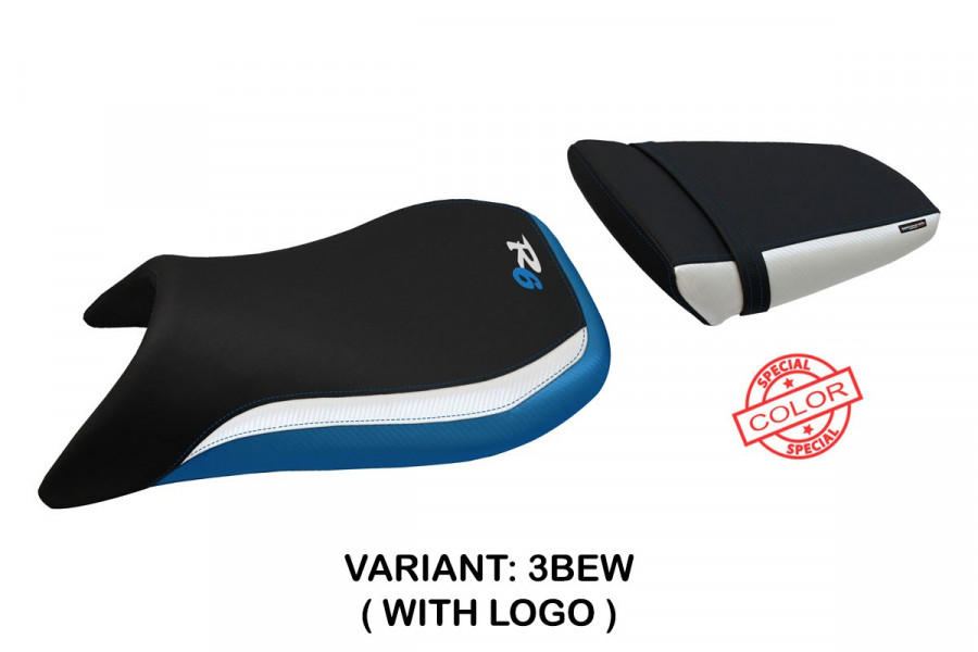 Housse de selle compatible Yamaha R6 (03-05) modèle de special color Blackburn