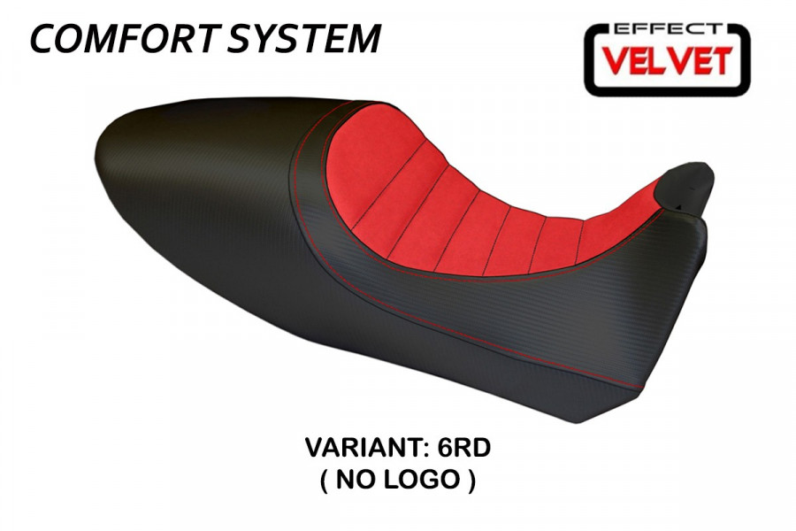 Funda de asiento compatible con Ducati Diavel (11-13) modelo Arezzo Color velvet comfort system