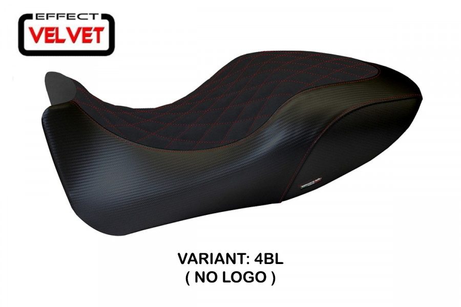 Funda de asiento compatible con Ducati Diavel (11-13) modelo Viano 1 terciopelo