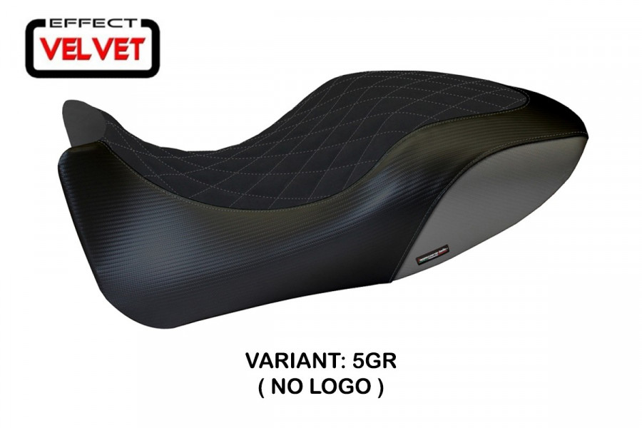 Funda de asiento compatible con Ducati Diavel (11-13) modelo Viano 1 terciopelo