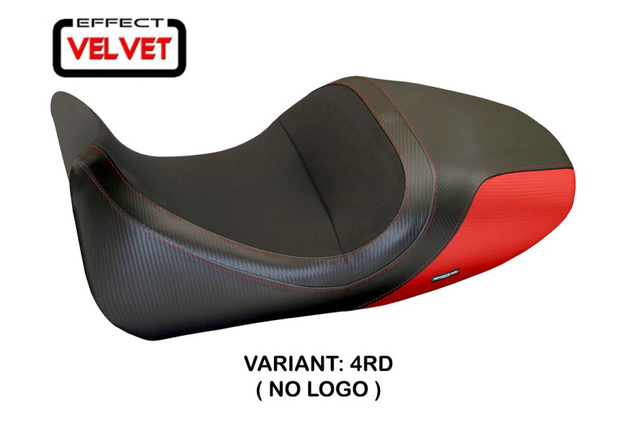 Funda de asiento compatible con Ducati Diavel (14-18) modelo Imola 1 terciopelo