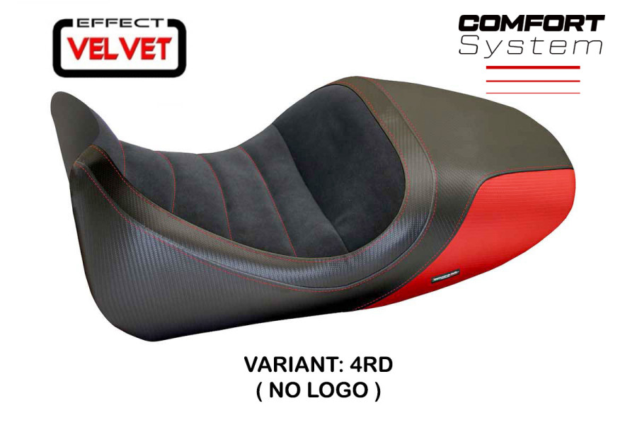 Funda de asiento compatible con Ducati Diavel (14-18) modelo Imola 1 velvet comfort system