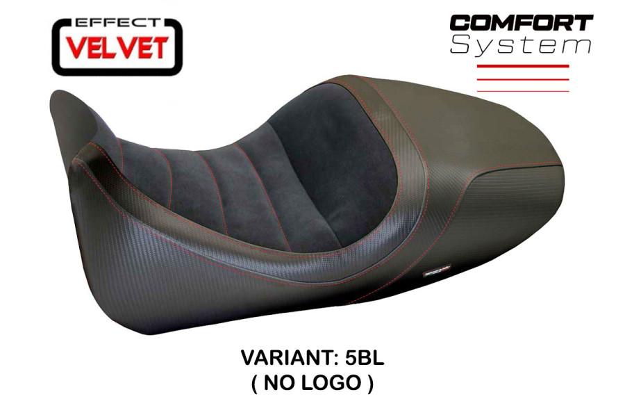 Funda de asiento compatible con Ducati Diavel (14-18) modelo Imola 1 velvet comfort system